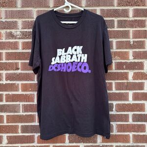 DC Shoes & Black Sabbath Black Purple short sleeve Graphic T-Shirt Sz XL